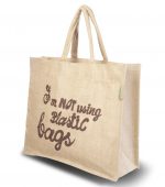 sac de slogan I'm not using plastic bags